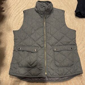Gray Quilted Vest